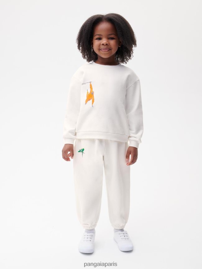 blanc cassé Pangaia vêtements enfants DH84F0633 pantalon de survêtement wahp