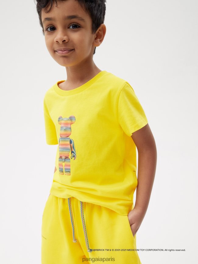 jaune safran Pangaia vêtements enfants DH84F0645 pantalon de survêtement x haroshi be@rbrick