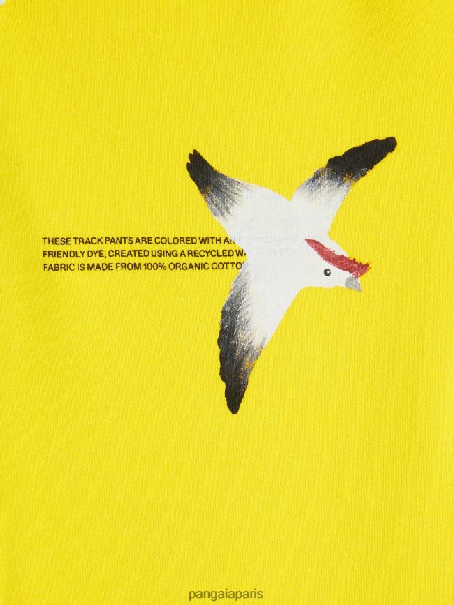 jaune safran Pangaia vêtements enfants DH84F0648 pantalon de survêtement wahp