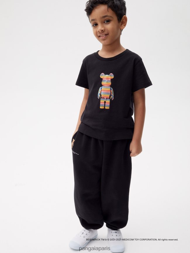 noir Pangaia vêtements enfants DH84F0644 pantalon de survêtement x haroshi be@rbrick