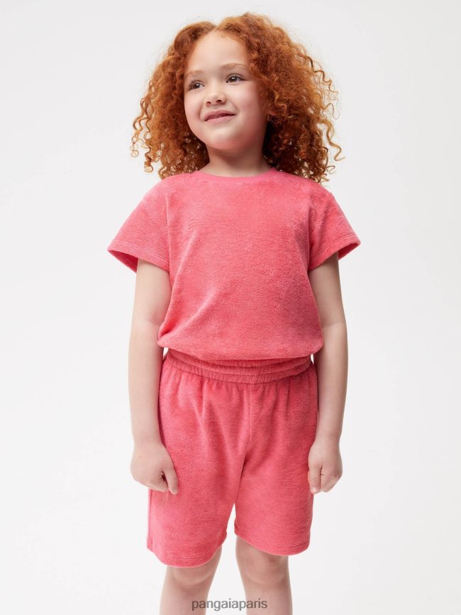 rose lotus Pangaia vêtements enfants DH84F0615 short en éponge