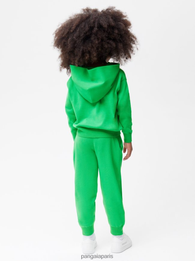 Vert Jade Pangaia vêtements enfants DH84F0541 sweat à capuche en coton bio
