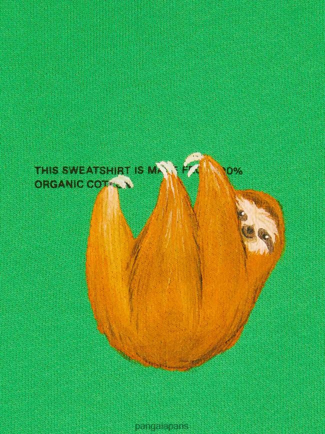 Vert Jade Pangaia vêtements enfants DH84F0572 sweat wahp