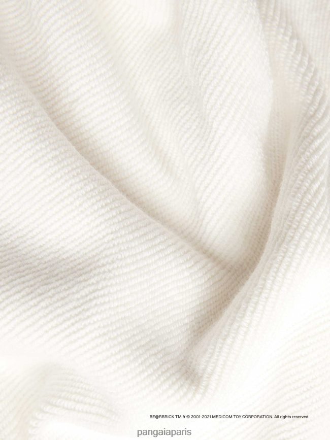 blanc cassé Pangaia vêtements enfants DH84F0557 sweat à capuche x haroshi be@rbrick