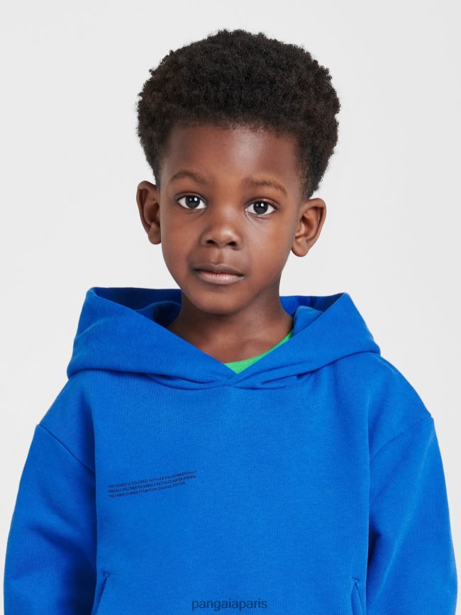 bleu cobalt Pangaia vêtements enfants DH84F0550 365 sweat à capuche