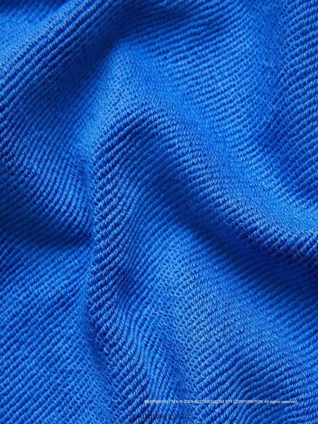 bleu cobalt Pangaia vêtements enfants DH84F0563 sweat à capuche x haroshi be@rbrick