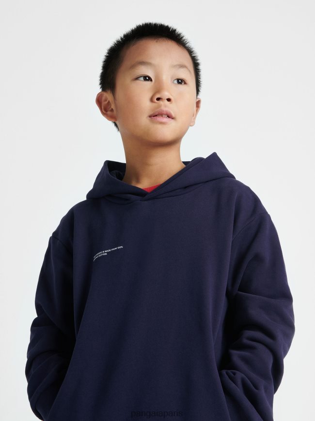 bleu marine Pangaia vêtements enfants DH84F0545 365 sweat à capuche
