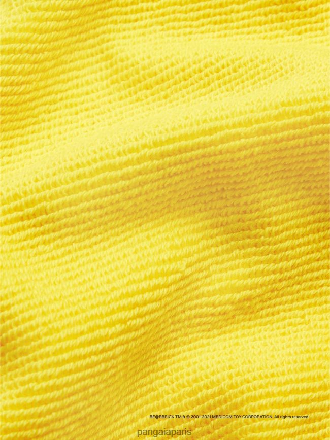jaune safran Pangaia vêtements enfants DH84F0562 sweat à capuche x haroshi be@rbrick