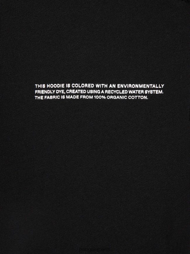 noir Pangaia vêtements enfants DH84F0547 365 sweat zippé à capuche