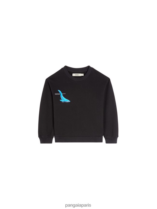 noir Pangaia vêtements enfants DH84F0568 sweat wahp