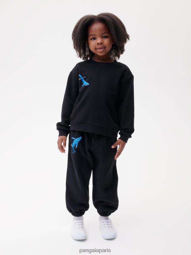 noir Pangaia vêtements enfants DH84F0568 sweat wahp