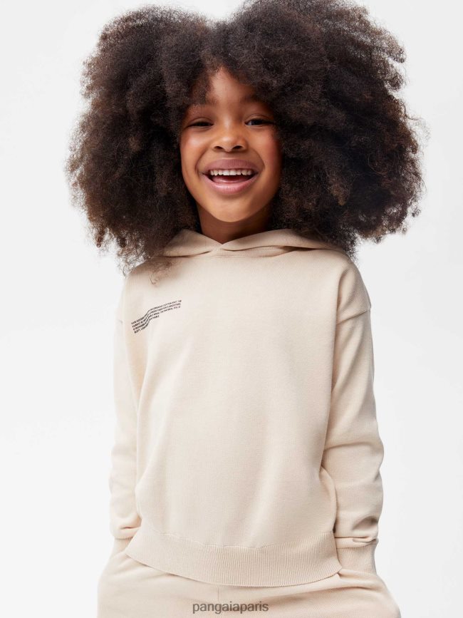 sable Pangaia vêtements enfants DH84F0559 sweat à capuche en coton bio