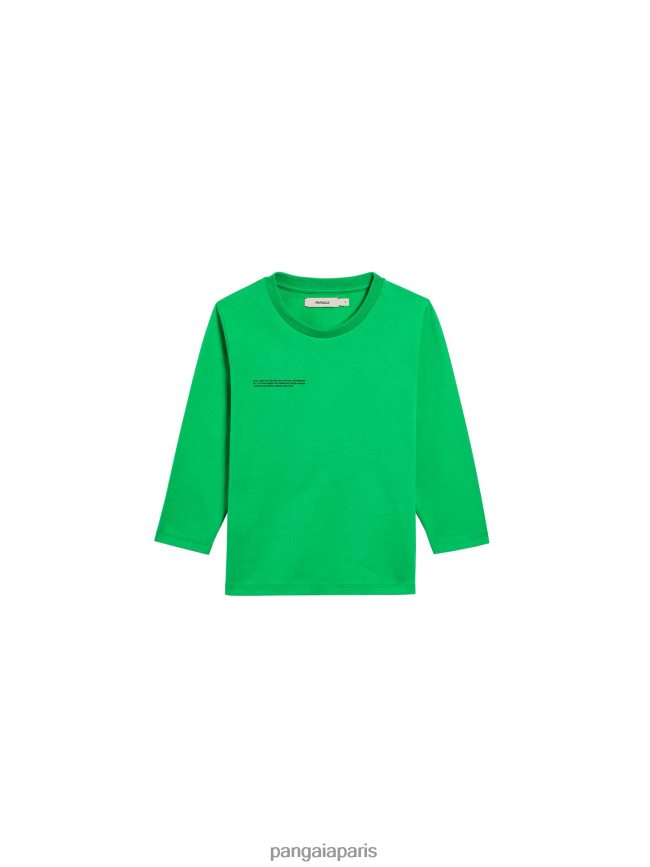 Vert Jade Pangaia vêtements enfants DH84F0602 365 t-shirt à manches longues