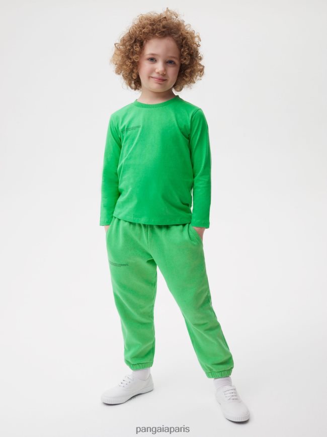 Vert Jade Pangaia vêtements enfants DH84F0602 365 t-shirt à manches longues