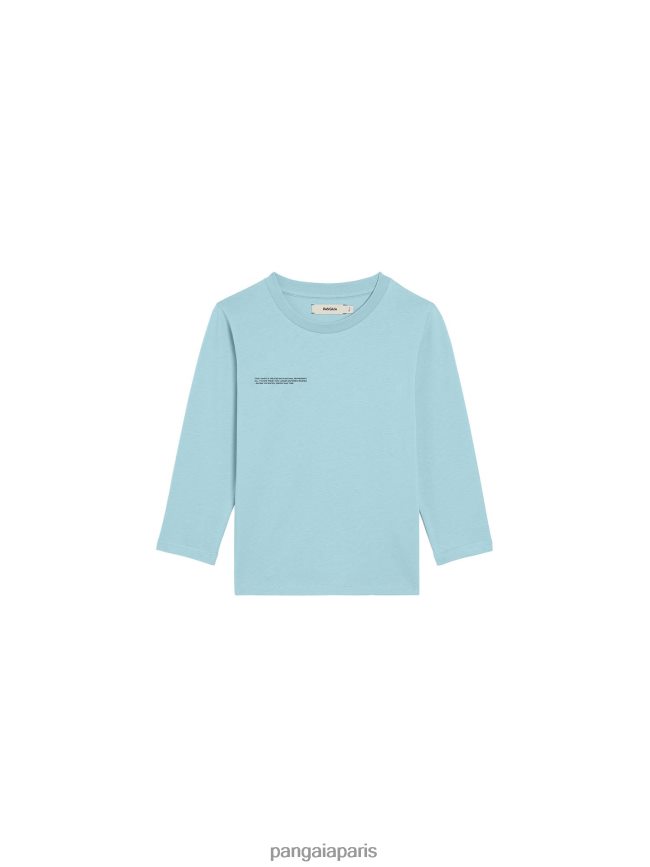 bleu céleste Pangaia vêtements enfants DH84F0604 365 t-shirt à manches longues
