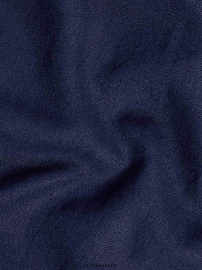 bleu marine Pangaia vêtements enfants DH84F0588 chemise à manches longues en lin aloès