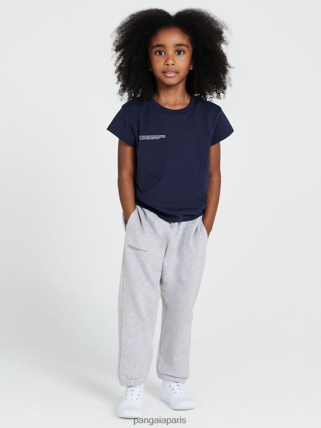 bleu marine Pangaia vêtements enfants DH84F0594 t-shirt 365 coton bio