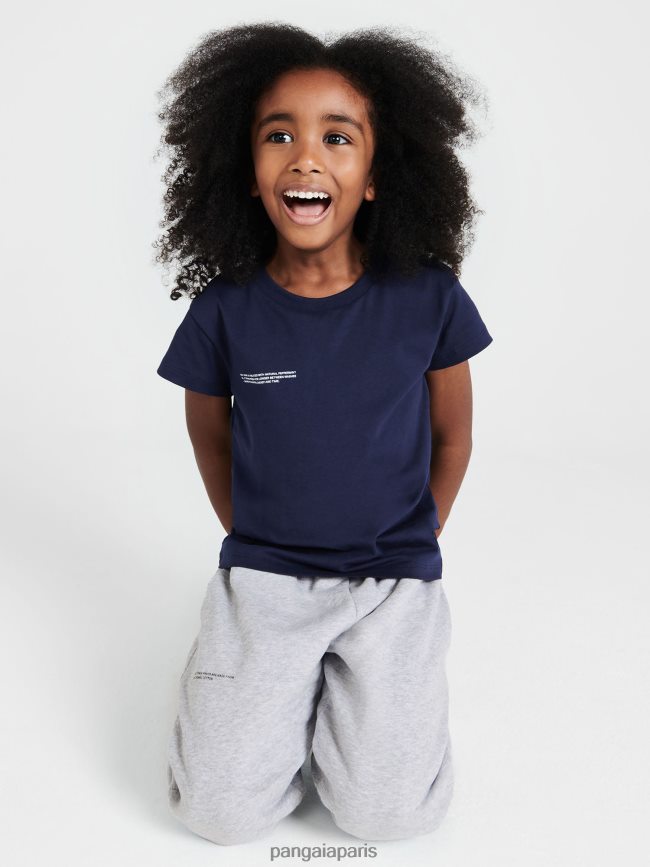 bleu marine Pangaia vêtements enfants DH84F0594 t-shirt 365 coton bio