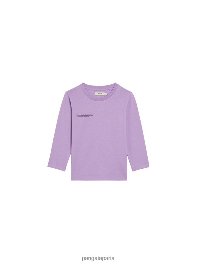 orchidée violette Pangaia vêtements enfants DH84F0597 365 t-shirt à manches longues