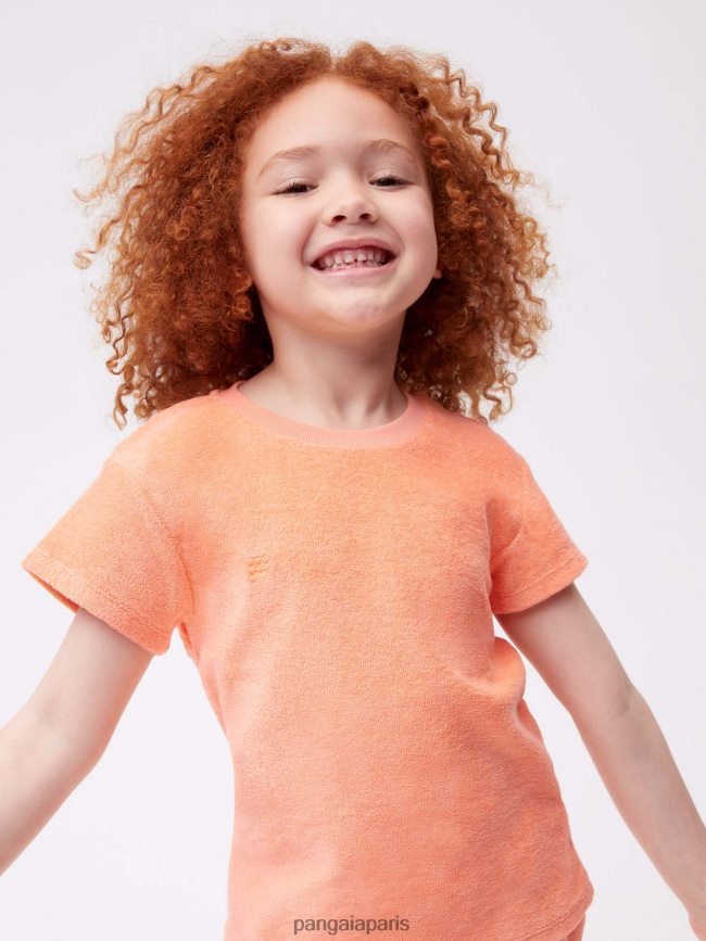 pêche parfaite Pangaia vêtements enfants DH84F0584 t-shirt en éponge