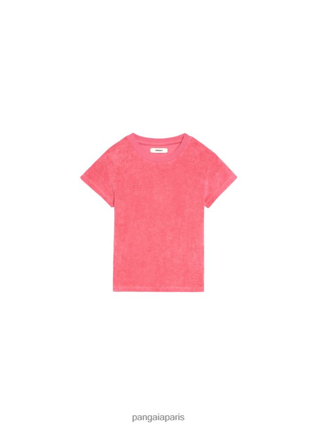 rose lotus Pangaia vêtements enfants DH84F0589 t-shirt en éponge