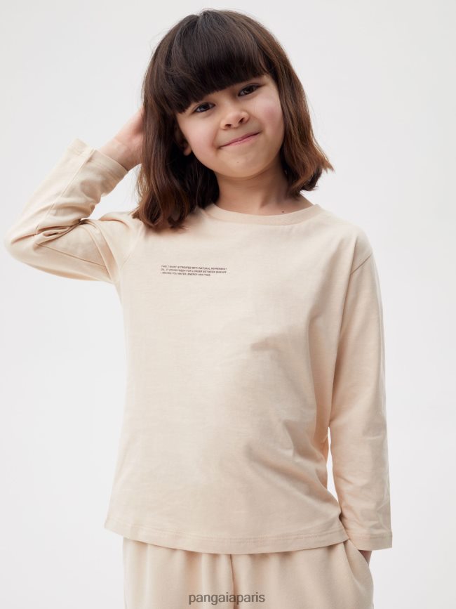 sable Pangaia vêtements enfants DH84F0579 365 t-shirt à manches longues