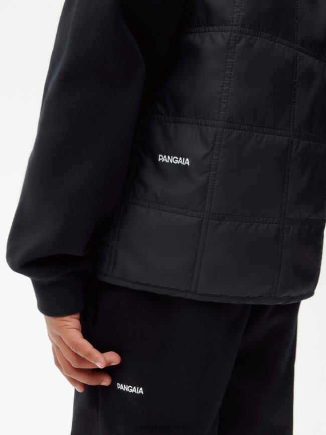 noir Pangaia vêtements enfants DH84F0653 gilet matelassé flwrdwn