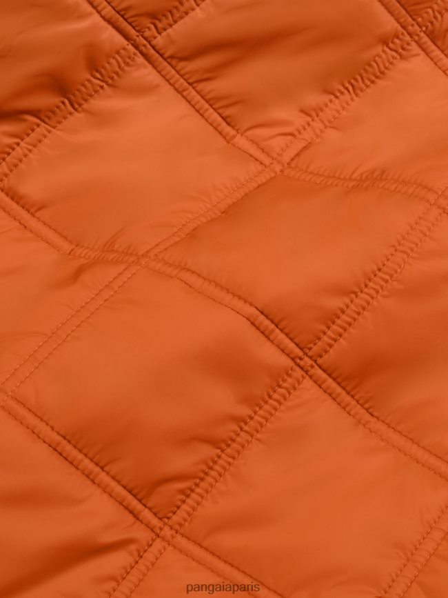 orange cannelle Pangaia vêtements enfants DH84F0650 veste sans col matelassée flwrdwn