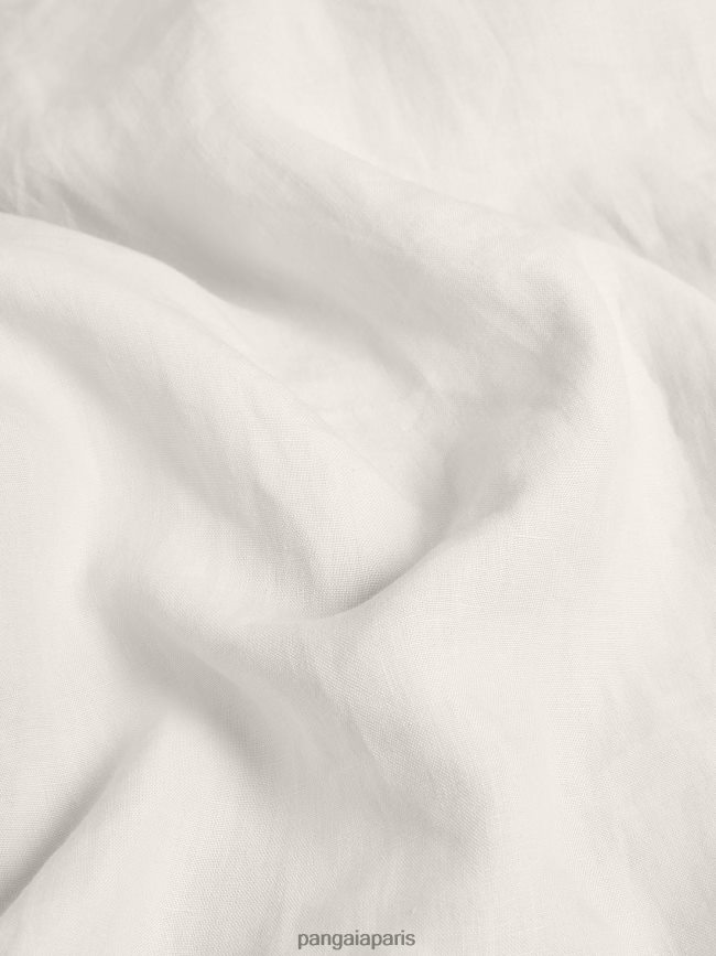 calcaire Pangaia vêtements femmes DH84F0392 chemise à manches longues et col en lin aloe