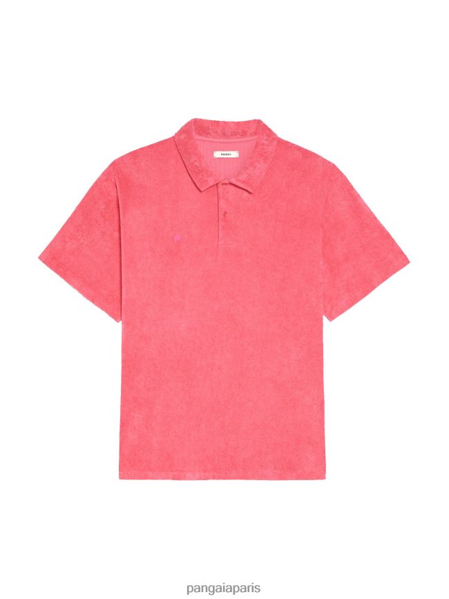 rose lotus Pangaia vêtements femmes DH84F0397 polo en éponge