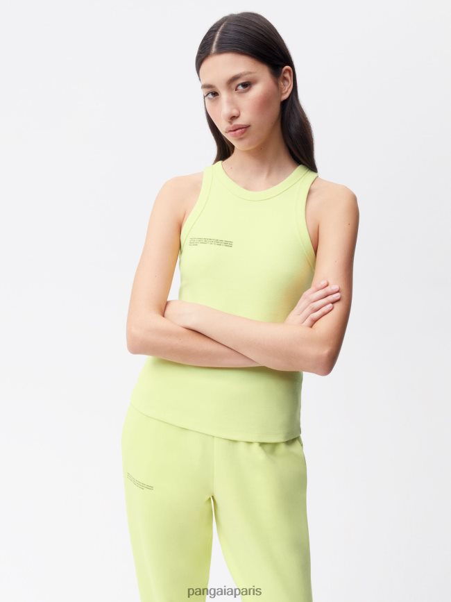 vert des andes Pangaia vêtements femmes DH84F0184 débardeur en coton recyclé