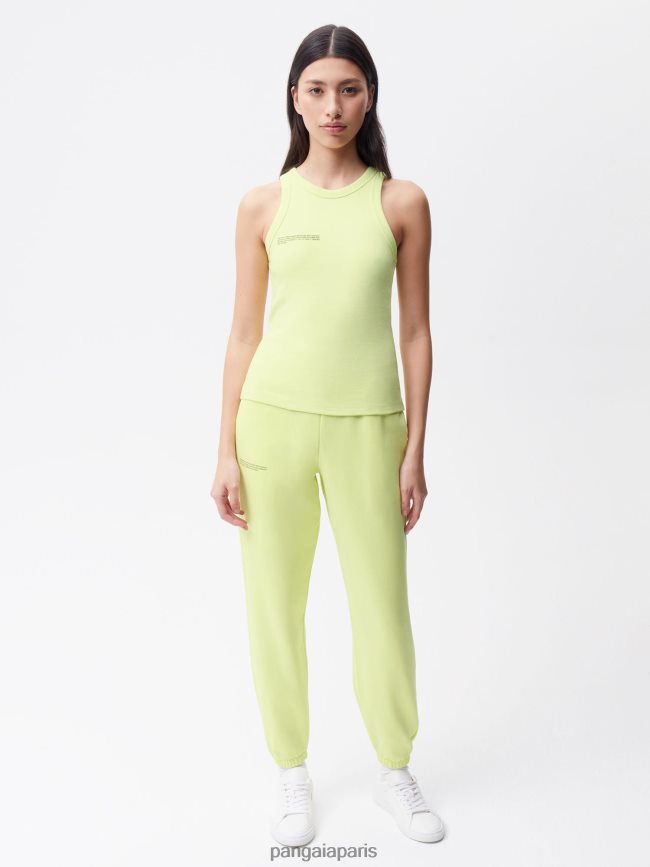 vert des andes Pangaia vêtements femmes DH84F0184 débardeur en coton recyclé