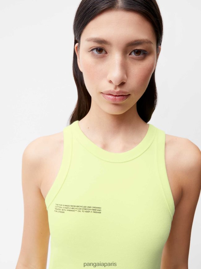vert des andes Pangaia vêtements femmes DH84F0184 débardeur en coton recyclé