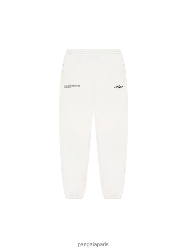blanc cassé Pangaia vêtements femmes DH84F0367 pantalon de survêtement x victor victor signature