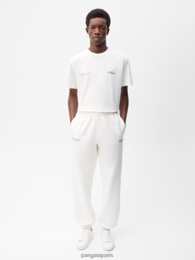 blanc cassé Pangaia vêtements femmes DH84F0367 pantalon de survêtement x victor victor signature