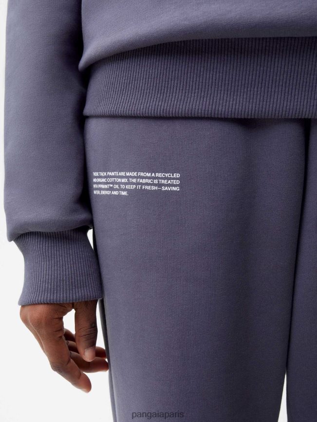 bleu ardoise Pangaia vêtements femmes DH84F0293 pantalon de survêtement signature