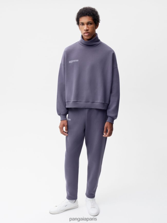 bleu ardoise Pangaia vêtements femmes DH84F0318 pantalon de jogging fuselé en coton recyclé