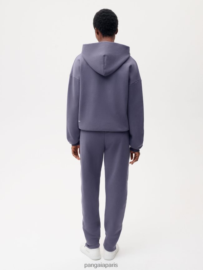 bleu ardoise Pangaia vêtements femmes DH84F0318 pantalon de jogging fuselé en coton recyclé