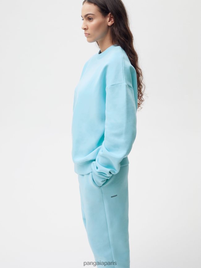 bleu céleste Pangaia vêtements femmes DH84F0311 pantalon de survêtement signature