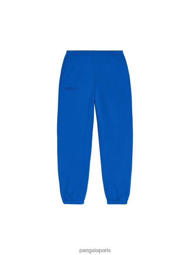 bleu cobalt Pangaia vêtements femmes DH84F0334 pantalon de survêtement signature
