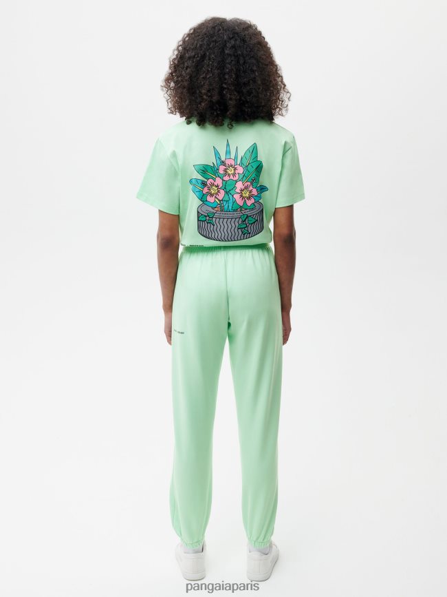 bleu lagon Pangaia vêtements femmes DH84F0352 pantalon de jogging x roberto lugo 365