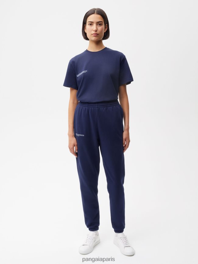 bleu marine Pangaia vêtements femmes DH84F0321 365 pantalon de survêtement coupe slim