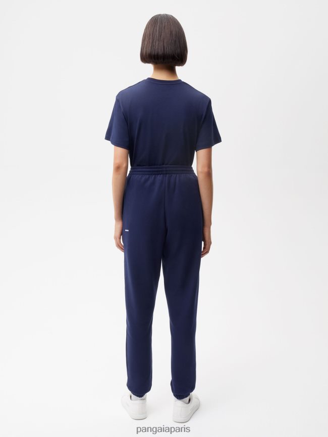 bleu marine Pangaia vêtements femmes DH84F0321 365 pantalon de survêtement coupe slim