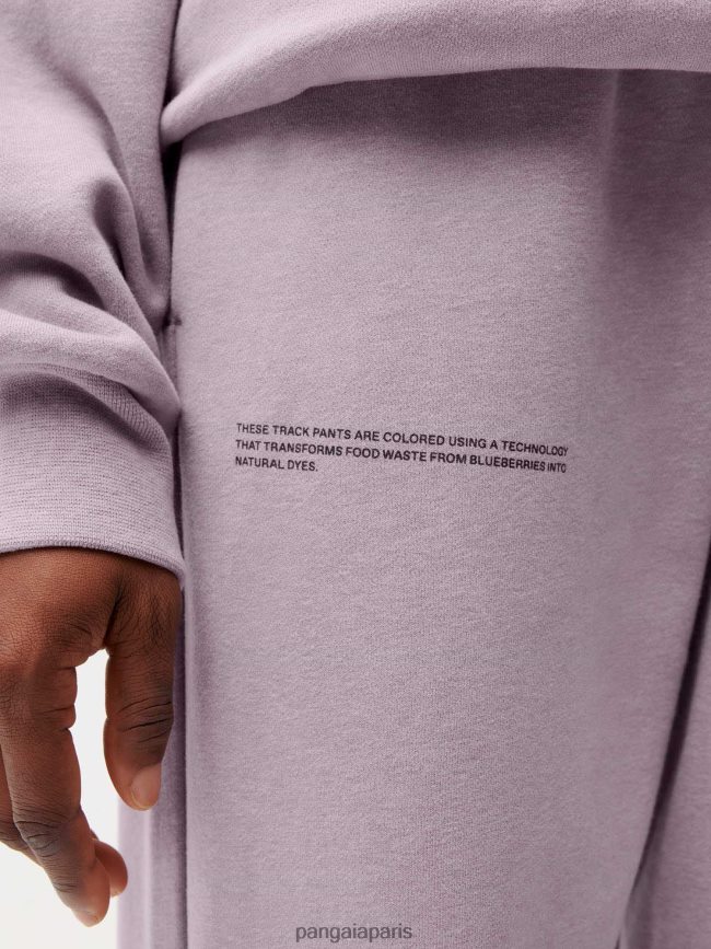 bleu myrtille Pangaia vêtements femmes DH84F0322 pantalon de survêtement à teinture alimentaire