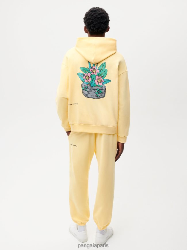 bouton d'or jaune Pangaia vêtements femmes DH84F0358 pantalon de jogging x roberto lugo 365