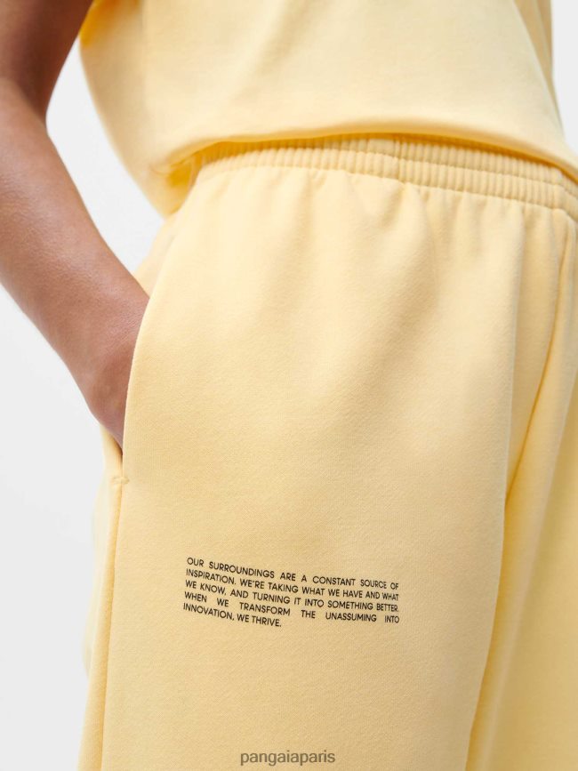 bouton d'or jaune Pangaia vêtements femmes DH84F0358 pantalon de jogging x roberto lugo 365