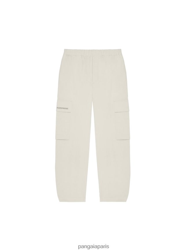 calcaire Pangaia vêtements femmes DH84F0387 pantalon cargo en coton bio mélangé