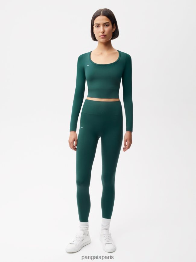 feuillage vert Pangaia vêtements femmes DH84F0386 mouvement leggings