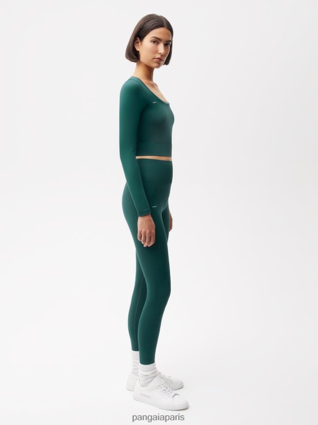 feuillage vert Pangaia vêtements femmes DH84F0386 mouvement leggings