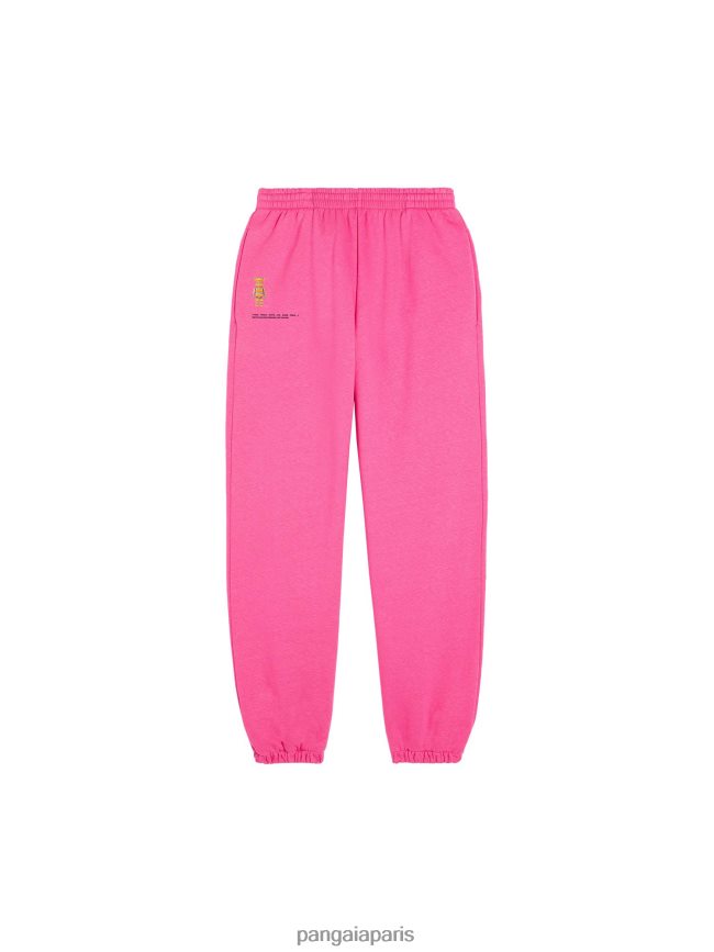 flamant rose Pangaia vêtements femmes DH84F0368 pantalon de survêtement en coton recyclé x haroshi be@rbrick